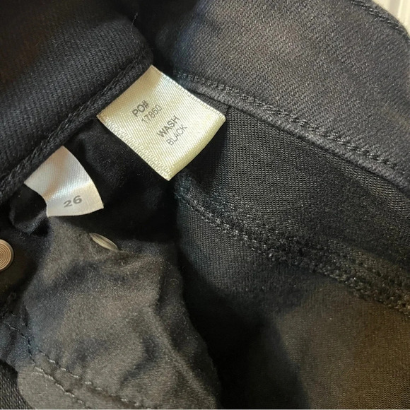 Reformation‎ Harper High Waist Cropped Jean 26 Black Skinny Sustainable Organic - Picture 8 of 12